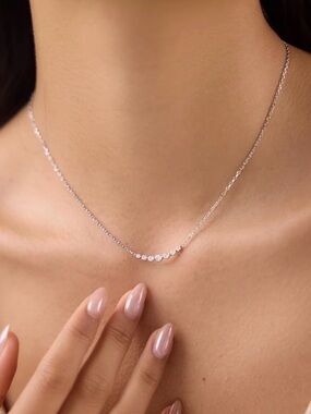 Diamond bar Necklace D212